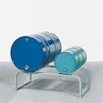 Vatenblok staal | 2x 200 liter vat